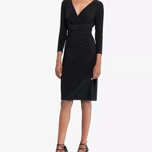 Lauren Ralph Lauren
Long-Sleeve Faux-Wrap Sheath Dress